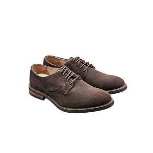 Asher Green Mens Size 12 M US NWOB Brown Suede Leather Oxford Casual Dress Shoes